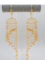 Ethnic Gold Bridal Kaleere Multi Tiered Dangling Beads, Pakistani Kaleere, Indian Wedding Kaleere, Jaipuri Golden Haathphool Set