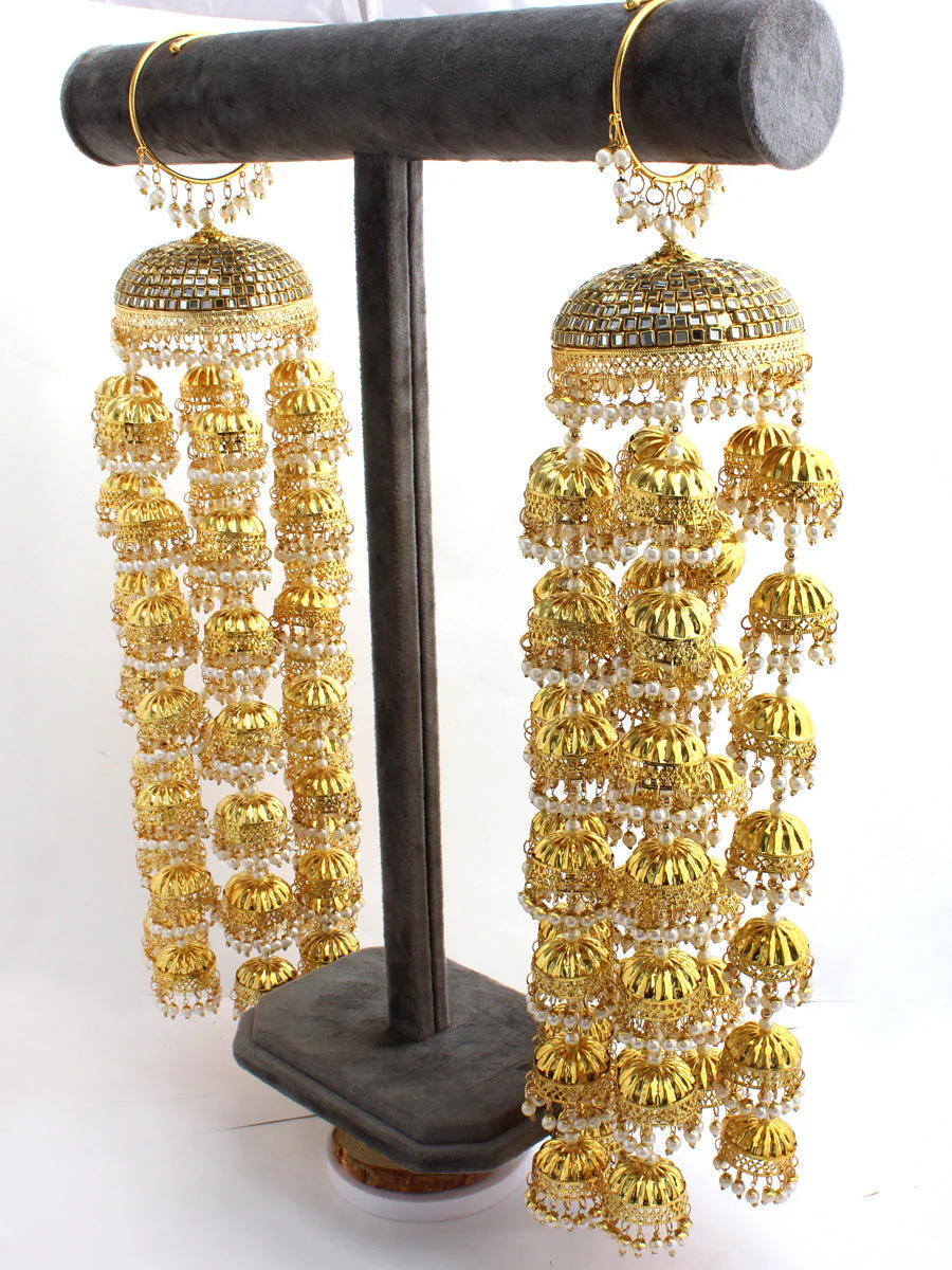 Rajsthani Royal Kalire Indian Bridal Accessory, Royal Wedding Haathphool Set, Golden Traditional Kalire Set, Pakistani Royal Ethic Kaleere Set, Bridal Kalire Jewelry