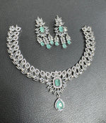 Sparkling Indian Pearl Necklace Earrings Set, Bridal Kundan Necklace Set, Bollywood AD Jewelry Set, Wedding Indian Kundan Choker Set, Pakistani Pearl Jewelry Set