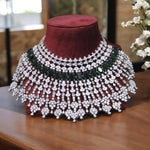 Multi Layer Ethnic Design Bridal Choker Earrings Set