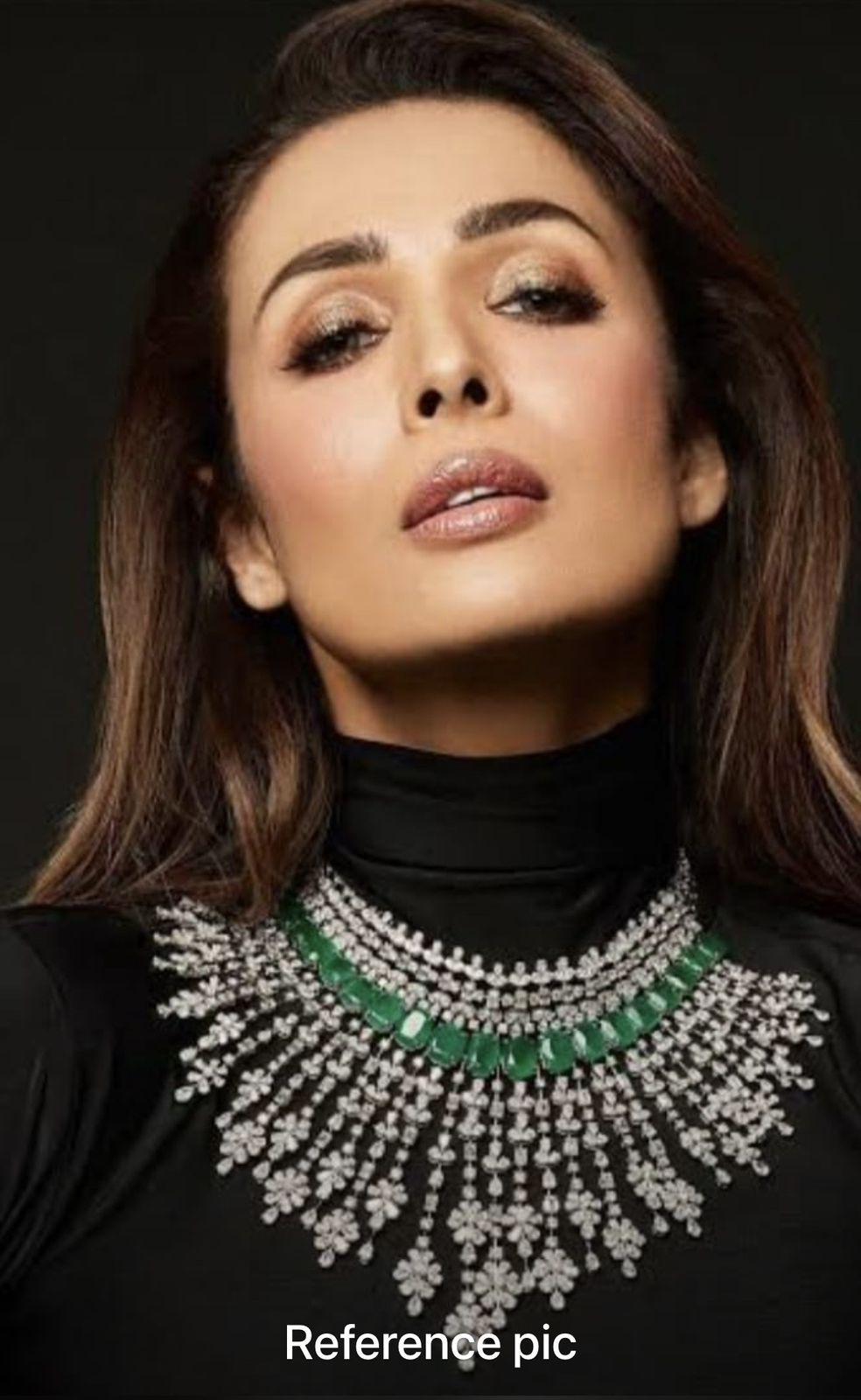 Multi Layer Ethnic Design Bridal Choker Earrings Set