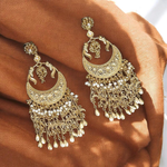 Kareena Kapoor Inspired Golden Ethnic Earrings Set