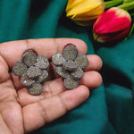 Handmade Floral Design Bridal Earrings For Wedding