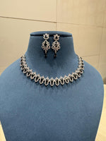 American Diamond Necklace with Earrings CZ Elegant Timeless Jewelry