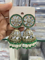 Pakistani Kundan Earrings Handmade Jewelry for Special Occasions
