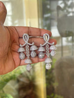 Multiple Layers Of Jhumkas Traditional Indian Earrings Elegant And Luxurious Look For Rich Appearance Of Bridal