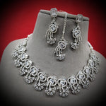 Indian Pastel Necklace Earrings Maang Tikka Set Bridal Jewelry Floral Ethnic Wedding Traditional Chic Fashion Elements. 