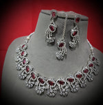 Indian Pastel Necklace Earrings Maang Tikka Set Bridal Jewelry Floral Ethnic Wedding Traditional Chic Fashion Elements. 