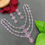 Kundan Pearl Pakistani Bridal Necklace Set American Diamond CZ Indian Weddings