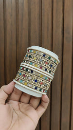 Bollywood BridalBangles Pakistani Wedding AD Jewelry Set