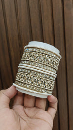 Bollywood BridalBangles Pakistani Wedding AD Jewelry Set