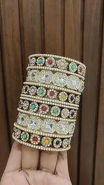 Luxury AD Wedding Bangles Set Inspired Bollywood Pakistani