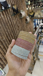 Sparkling Stack Indian Bollywood Bangles Set Bridal Jewelry Bangle