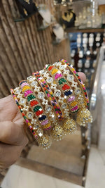 Delight Crystal Bangles Set Bridal Weddings Perfection Indian Jewelry