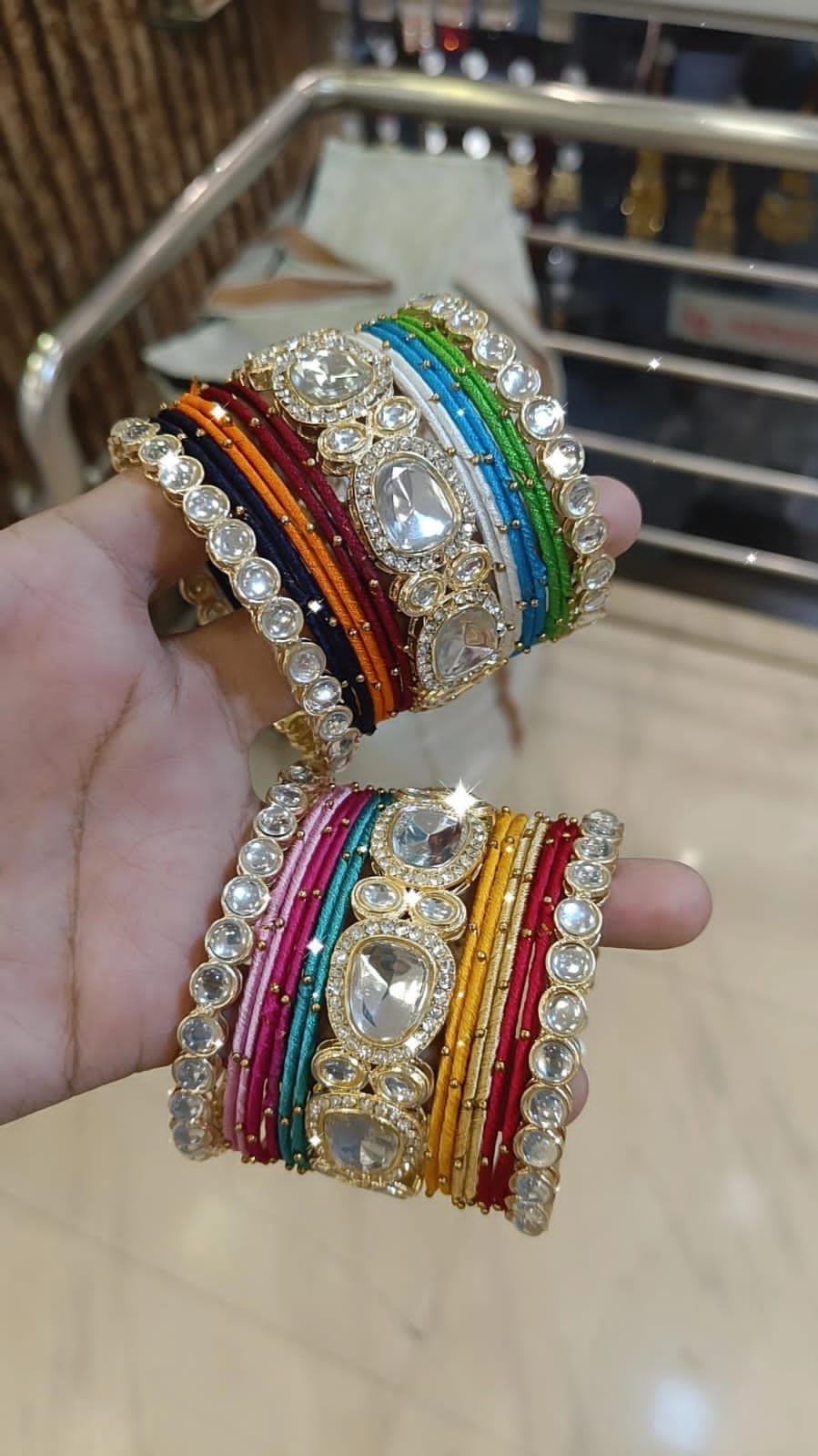 Indian Bangles Jewelry - Bollywood Inspired Thread work Bangle