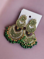Chandbali Kundan Earrings Pakistani Jewelry Set, Indian chandbali Earrings, Kundan Set, Bollywood Earrings Jewellery Set, Pakistani earrings
