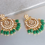 Pakistani Pearl Earrings Craftsmanship, Bollywood Kundan Earrings, Indian Earrings Jewelry, Pearl kundan Set