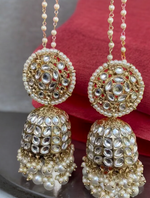Indian Pakistani Pearl Jhumka Earrings Set, Pearl Jhumka, Indian Pakistani Jewelry, Pearl Jhumkas, Bollywood Jhumkas
