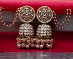 Indian Pakistani Pearl Jhumka Earrings Set, Pearl Jhumka, Indian Pakistani Jewelry, Pearl Jhumkas, Bollywood Jhumkas