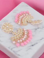 Bridal Pearl StoneBeaded Weddings Earrings, Bridal Kundan, indian Pearl earrings, bollywood, earrings, Weddings Jewellery