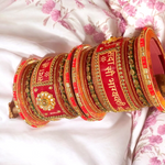 Traditional Rajasthani Bridal Chura Set, traditional bridal chuda, bridal bangles, Rajasthani chuda set, Indian Chura Jewelry Set