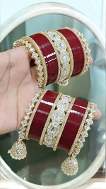 Pakistani AD Bangle Kadas CZ Jewelry Set, Paki AD jewelry, CZ bangle, AD chura, CZ Bridal Jewelry Indian AD Kadas, Indian AD Chura