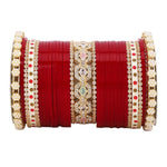 Bridal Chura with Pastel Colours & Kada | Punjabi Wedding Bangles Set