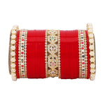 Bridal Chura with Pastel Colours & Kada | Punjabi Wedding Bangles Set