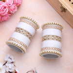Bridal Chura with Pastel Colours & Kada | Punjabi Wedding Bangles Set