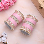 Bridal Chura with Pastel Colours & Kada | Punjabi Wedding Bangles Set