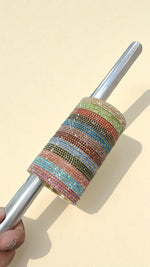 Fitting Stone Bangles Set Elegant & Snug Fit Design