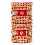 Rajwadi Bridal Chura with Pearl Kada | Royal Wedding Bangles Set | Traditional Indian Bridal Jewelry