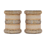 Traditional Bridal Bangle Set (Plus Size) | Golden Ethnic Wedding Jewelry