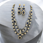 Bridal Cubic Zirconia AD Necklace Earrings Set, AD Necklace, CZ Earrings, Pakistani Bridal AD Jewelry Bridal CZ jewelry Set