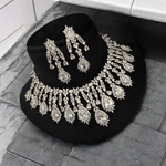 AD Necklace CZ Earrings Pakistani Jewelry Set, Pakistani AD Jewelry, Indian Bridal Jewelry, Bollywood AD Earrigns, Bridal Necklace Set