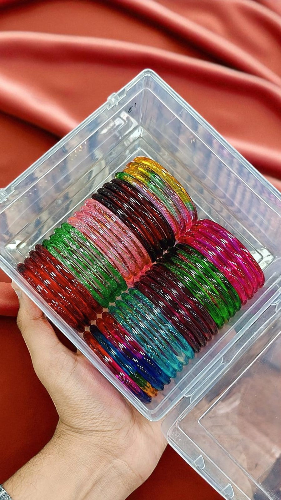 Premium Hard-Finish Glass 6Mm Bangles Durable, High-Quality Traditional Jewelry