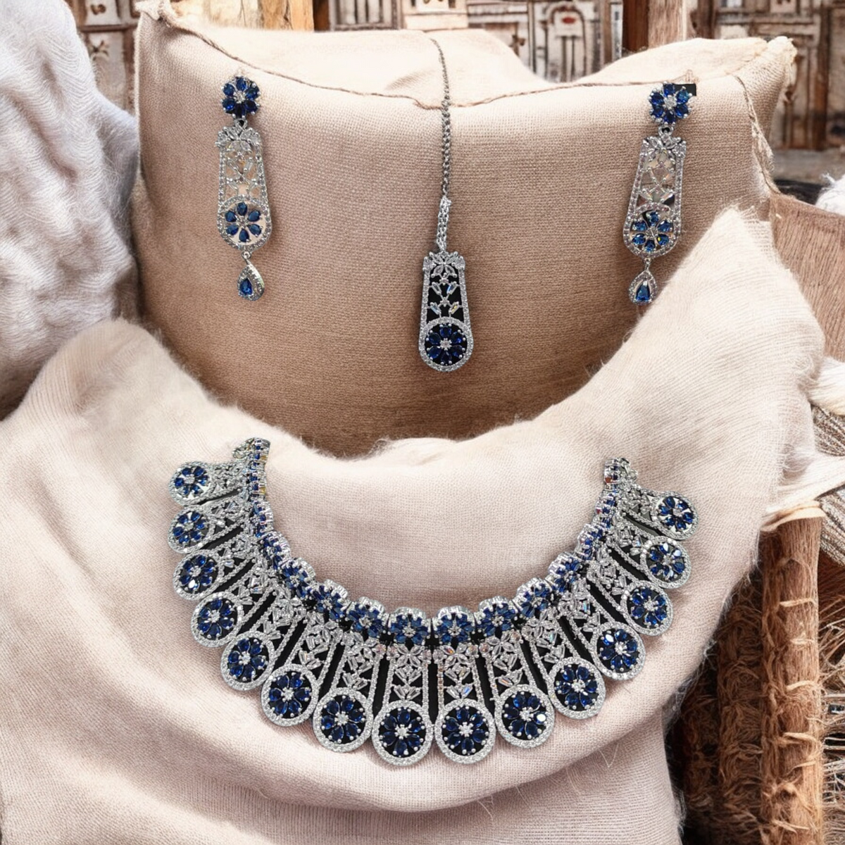 Kundan Indian Wedding Necklace Earrings Maangtika Set, Pearl Indian Necklace, Pearl Pakistani Earrings, Necklace Kundan Earring, Bridal pearl Jewelry