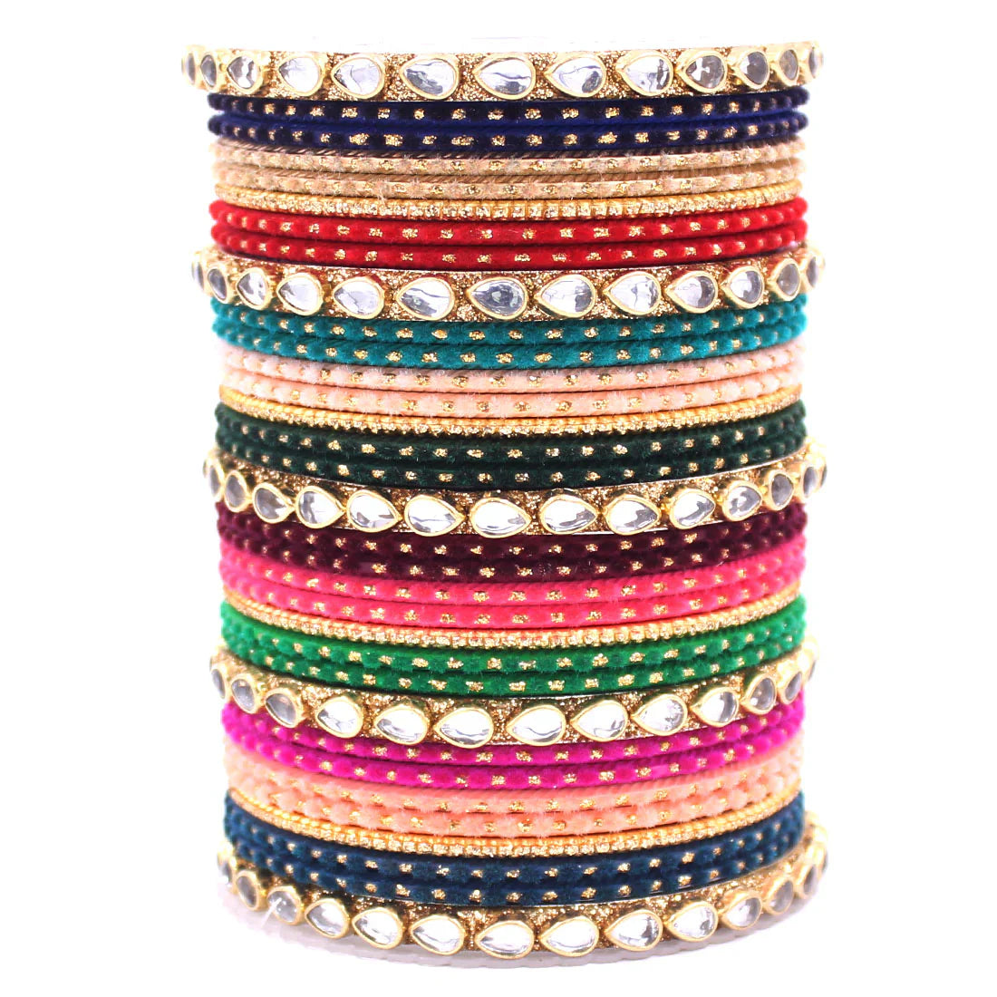 Set of 2 Multi Colour Bangle Set