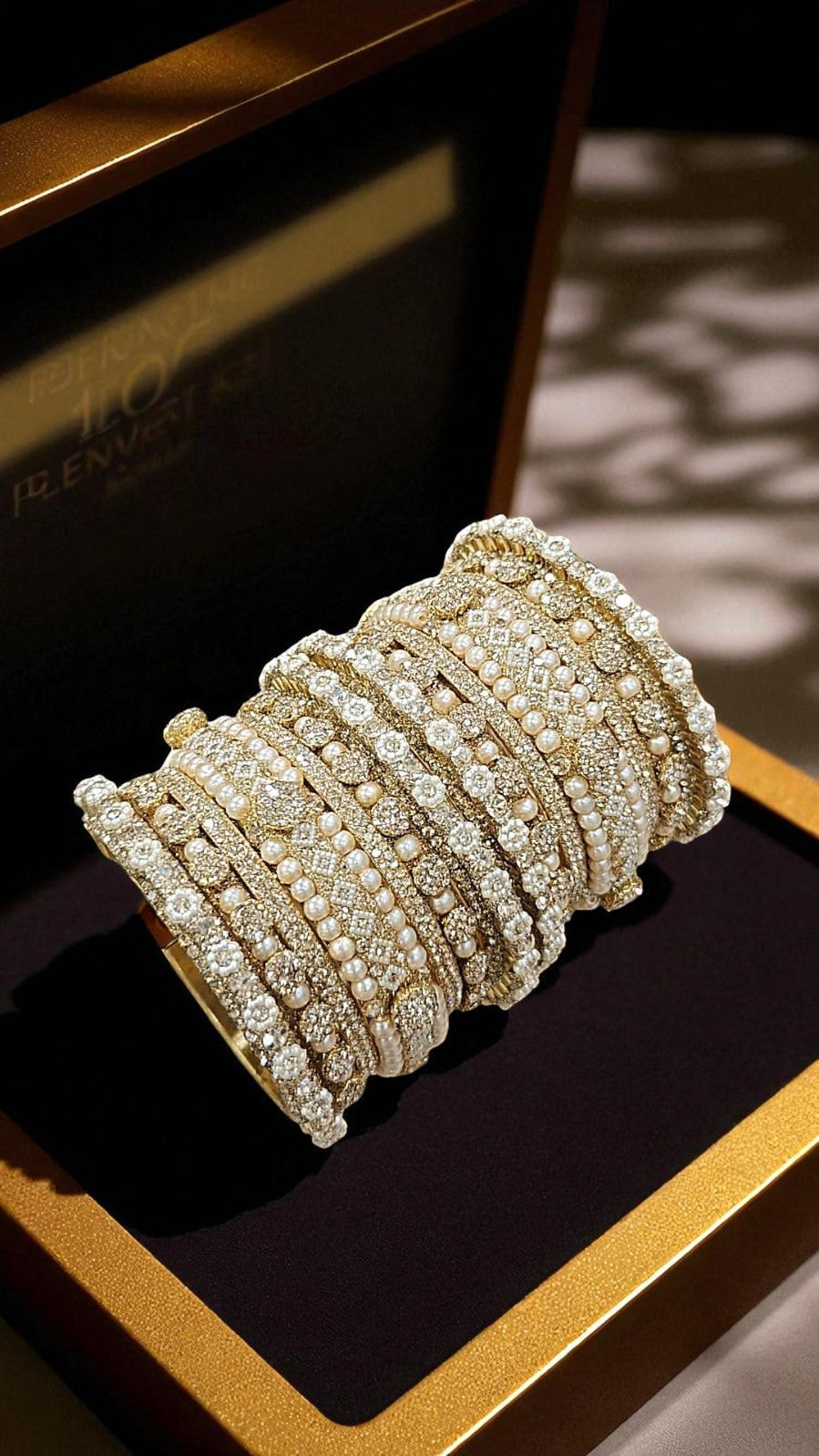 Shadow Gold Stone Bangles Set | Colorful Full Betki Bangles for Women | Traditional Indian Jewelry