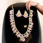 Dazzling Kundan Ethnic Bridal Necklace Earring Ring Set,Kundan Bridal Necklace Set - Indian Choker with Earrings