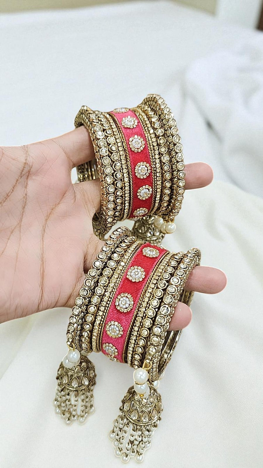 Velvet Short Bangles Set | Traditional & Festive Indian Jewelry for Women