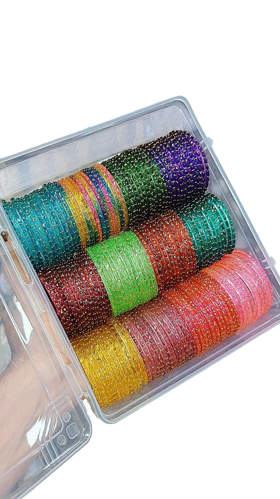 Elegant Traditional Glass Bangle Set – Timeless Ethnic Charm