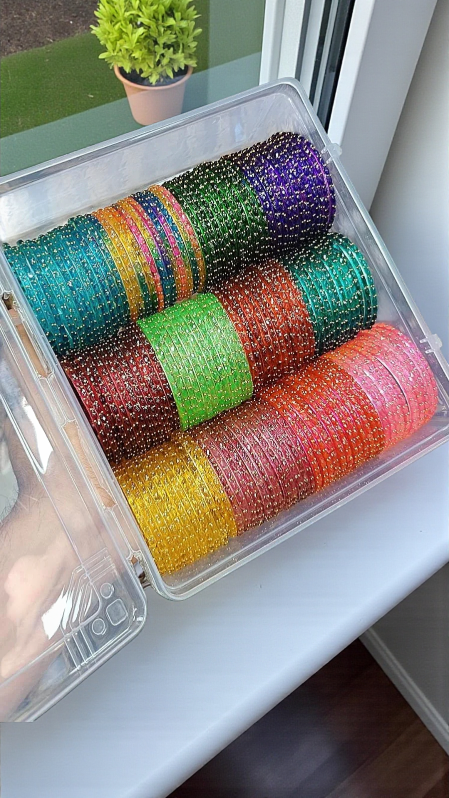 Elegant Traditional Glass Bangle Set – Timeless Ethnic Charm