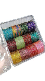 Elegant Traditional Glass Bangle Set – Timeless Ethnic Charm