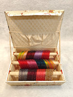 Beautiful 12-Color Floral Glass Bangle Set – Vibrant Traditional Elegance