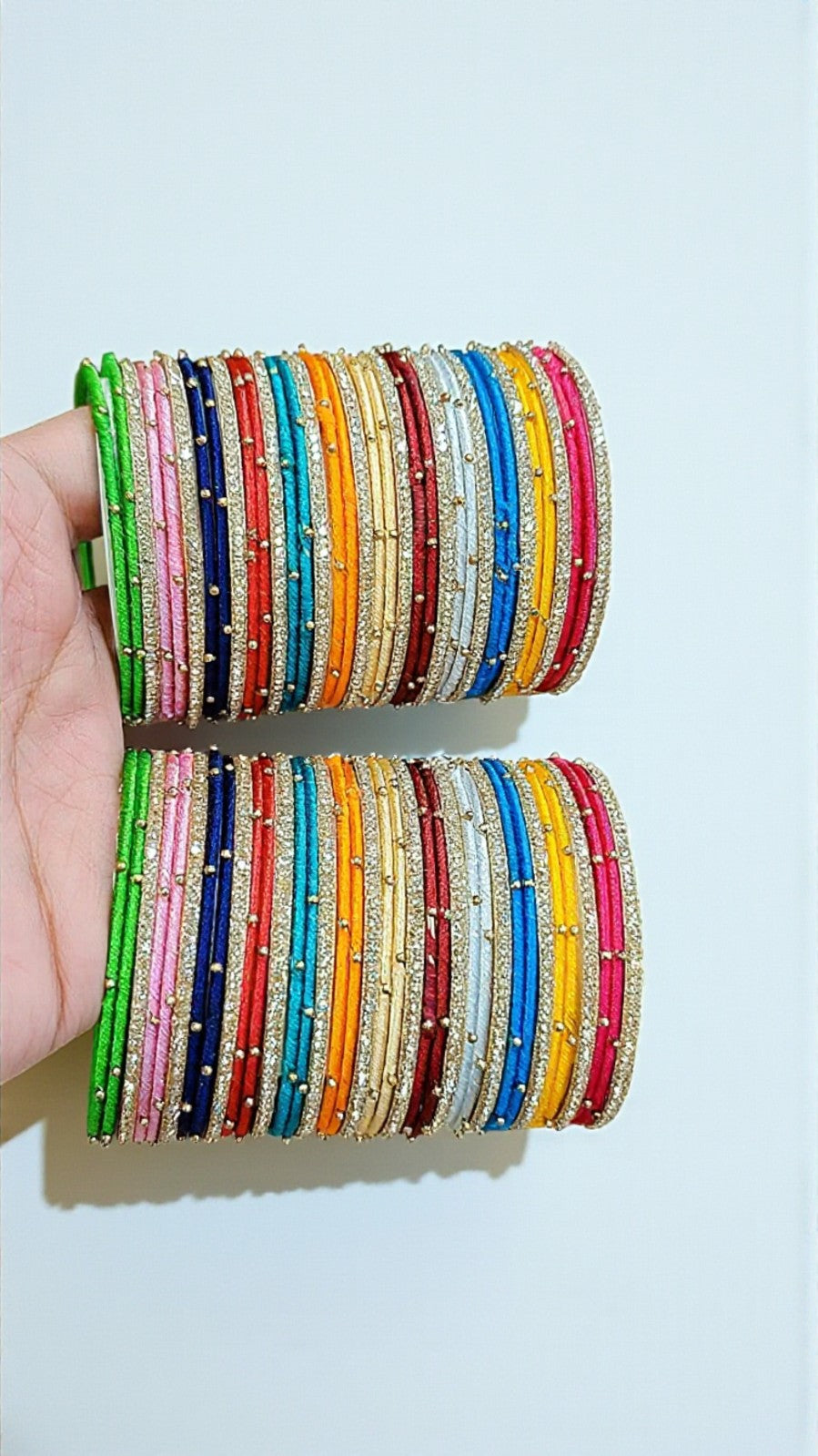 Elegant Multi Thread Bangles Set – Perfect for Weddings & Festive Celebrations - Libasaa.com
