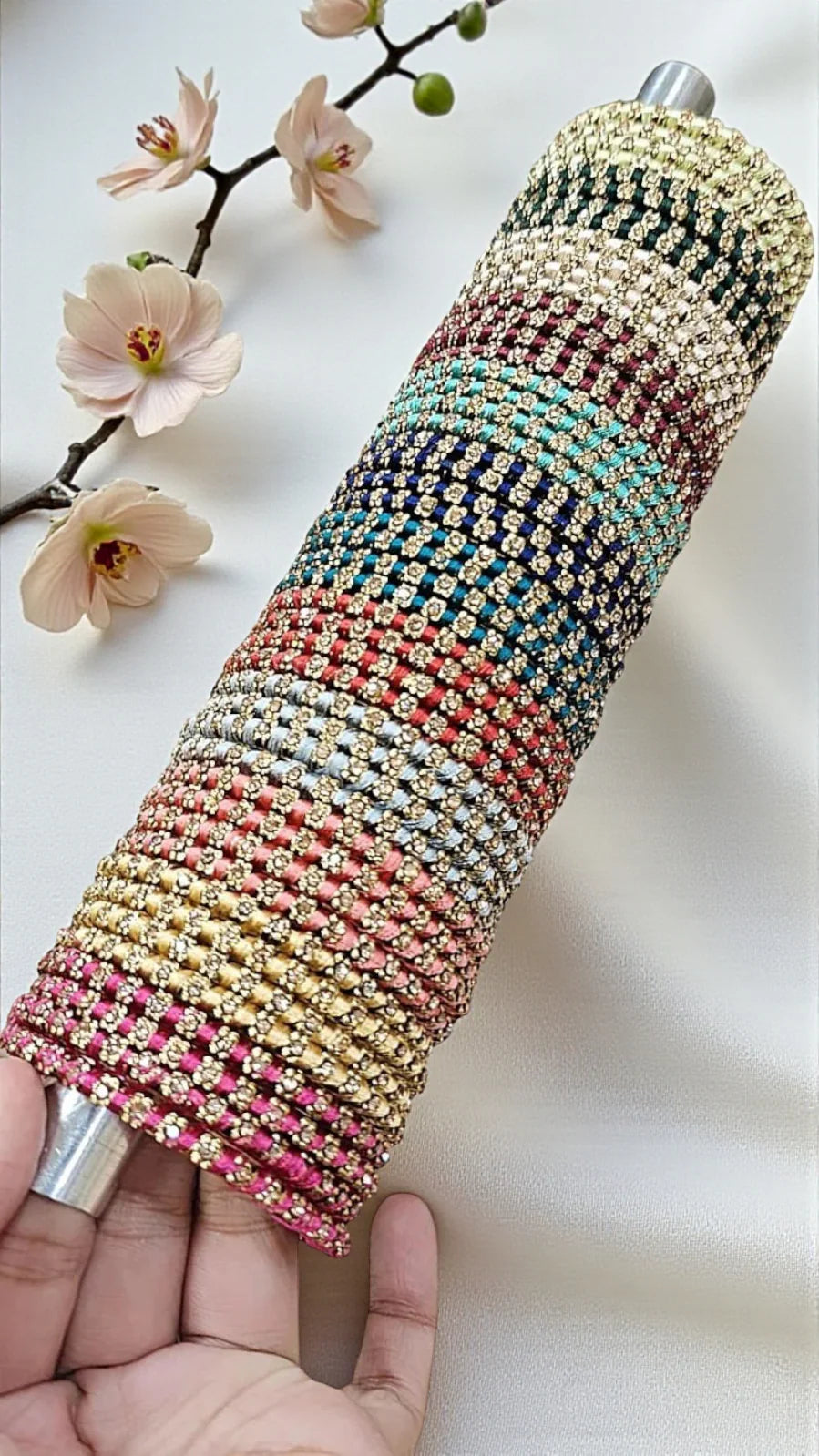 Premium Golden Shadow Thread Bangles Set – 12 Unique Colours, 4 Bangles Each