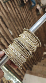 AD Shadow Stone Bangles Set – Elegant Sparkle for Every Occasion