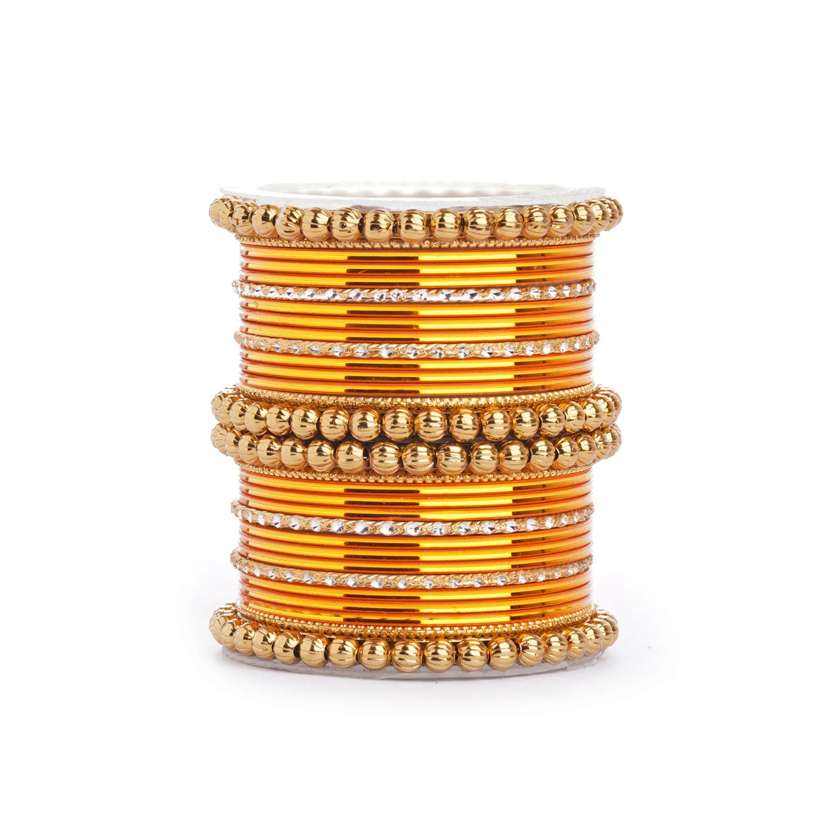 Traditional Indian Bangle Set with Antique Kadas – Elegant Bridal Jewelry for Women - Libasaa.com