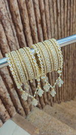 Premium AD Stone Jhumar Bangle Set – Perfect for Wedding Glamour 💍 - Libasaa.com